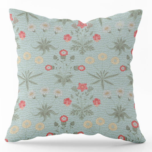 Daisy Blue ~ William Morris Linen Cushion Cover