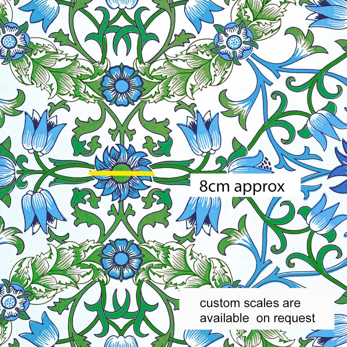 Amanda Joy Fabrics Fabric 1 metre / Cotton Sateen / large Victorian Vintage Floral Fabric II