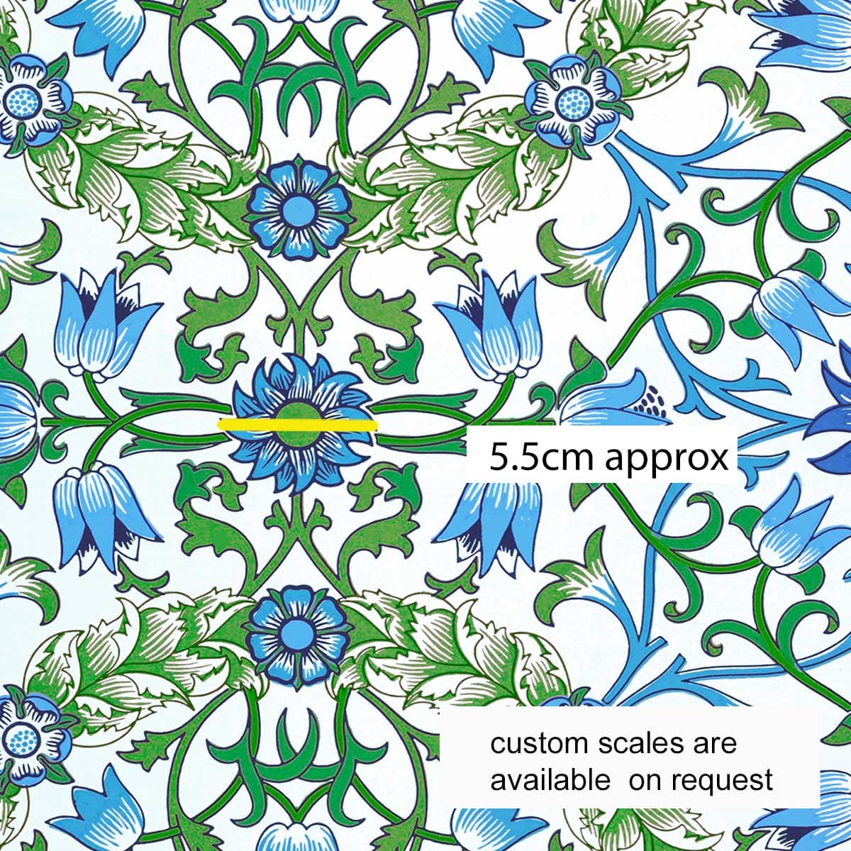 Amanda Joy Fabrics Fabric 1 metre / Cotton Sateen / medium Victorian Vintage Floral Fabric II