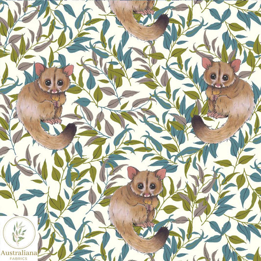Amanda Joy Fabrics Fabric Premium Quality Woven Cotton Sateen 150gsm / 1 Metre Possum Magic Cream