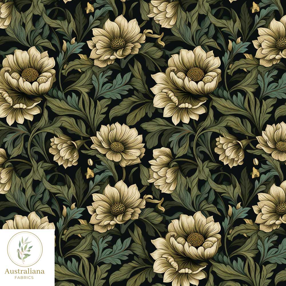 Amanda Joy Fabrics Fabric Victorian Era Vintage Floral V Upholstery